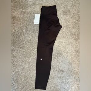 Lululemon Wunder Train Ribbed HR Tight 28’’- Espresso